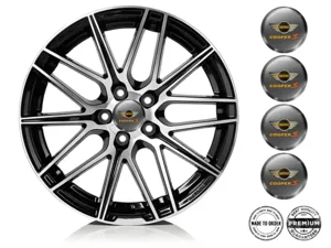 Mini Cooper Domed Sticker Logo Stylish Wheel Emblems